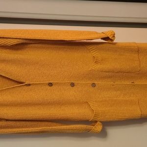 Anthropologie duster saffron large